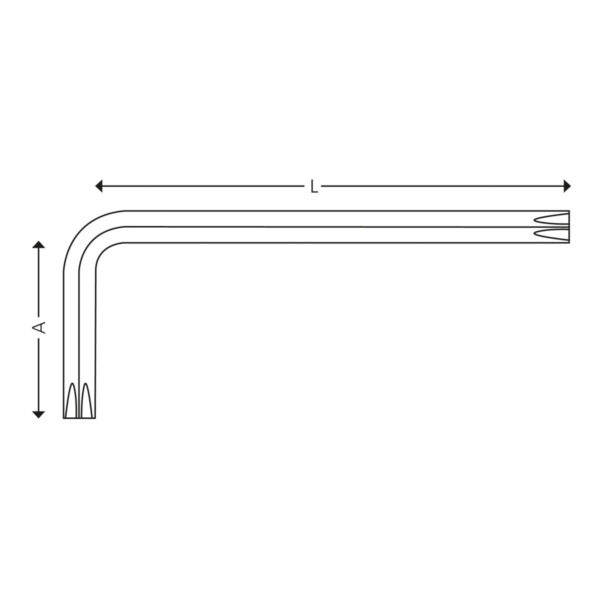 Winkelschraubendreher, Torx®-Schrauben, lang