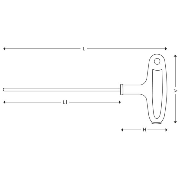 Querform-Steckschlüsselschraubendreher – Bild 2