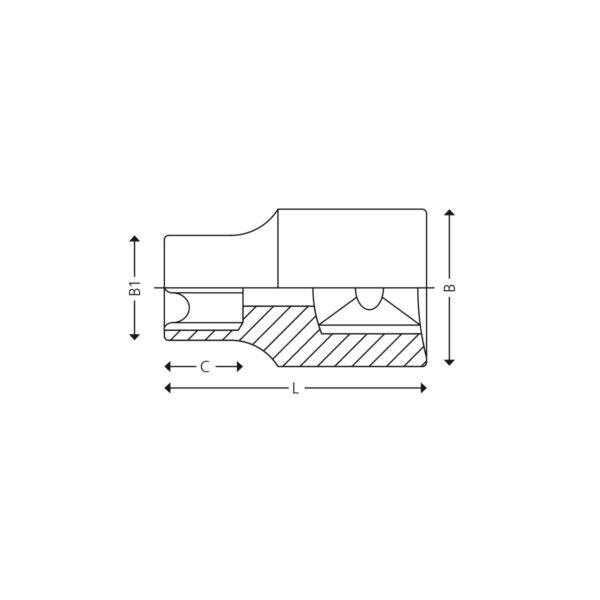 1/2” 12-Kant Steckschlüssel-Einsätze (mm) – Bild 2