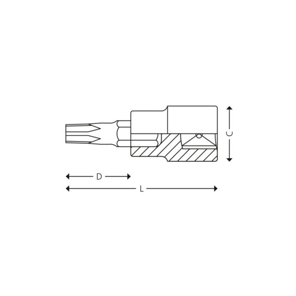 1/4” Schraubendreher-Einsätze, Tamper Resistant® Torx® – Bild 2