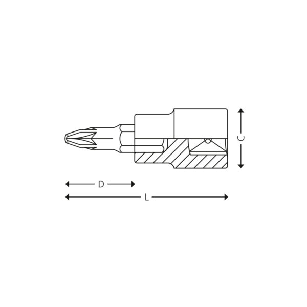 1/4” Schraubendreher-Einsätze, Pozidriv® – Bild 2