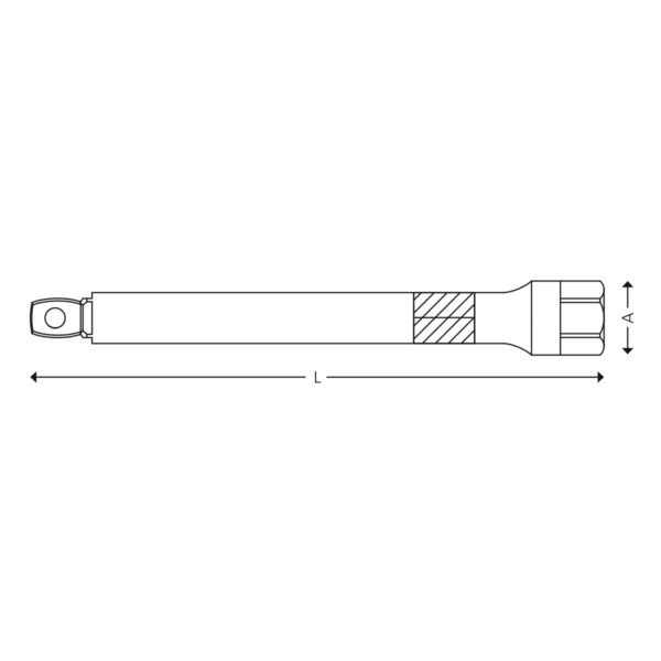 1/2" Verlängerung mit Wobble-Drive – Bild 3