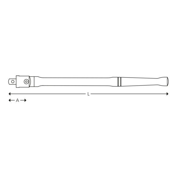 1/2” Gelenk-Steckgriff – Bild 2
