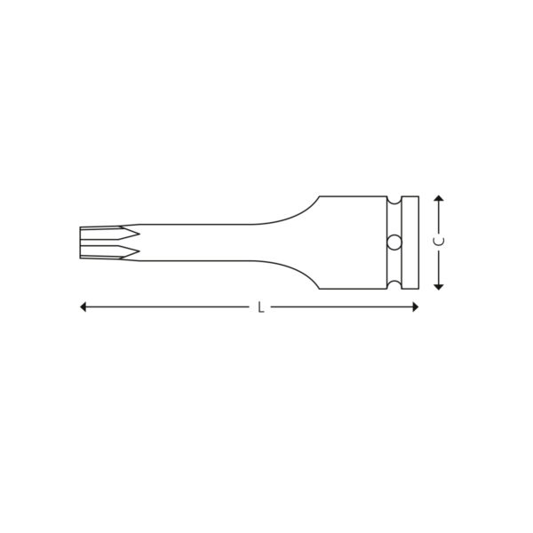 1/2” Kraft Schraubendreher-Einsätze, Torx® – Bild 2