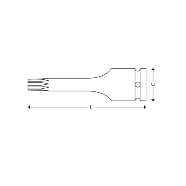1/2” Kraft Schraubendreher-Einsätze, XZN® – Bild 2