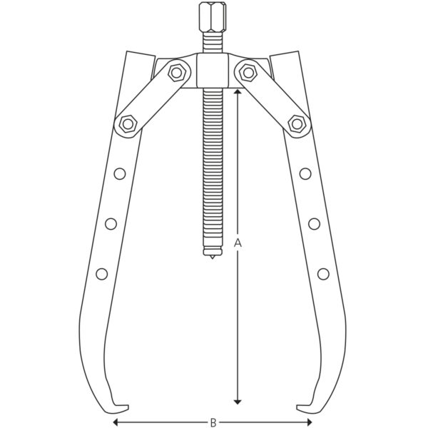 2- und 3-arm. Kombi Abzieher - lang 225 x 240 mm – Bild 2