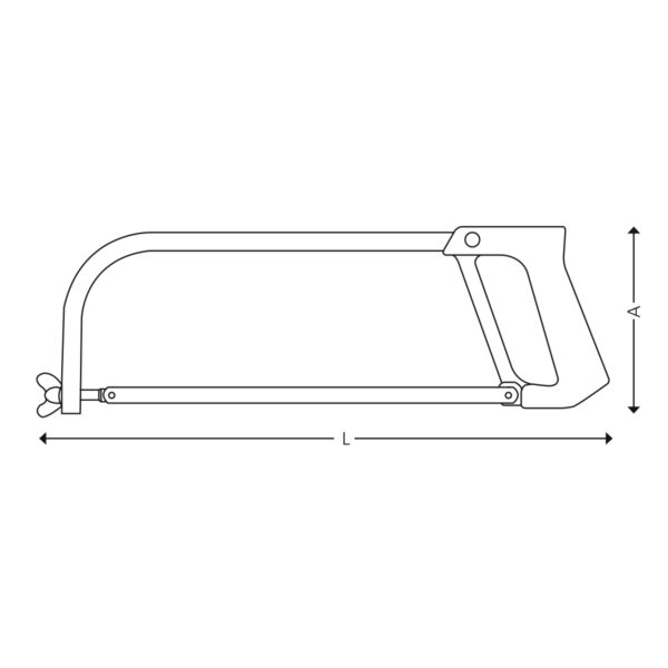 Metallsägebogen - 12”/300 mm – Bild 2